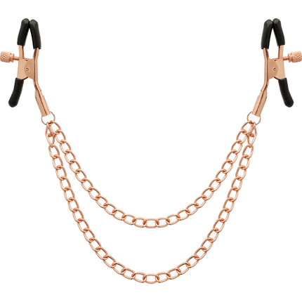 coquette chic desire clips per capezzoli in metallo fantasia con catena