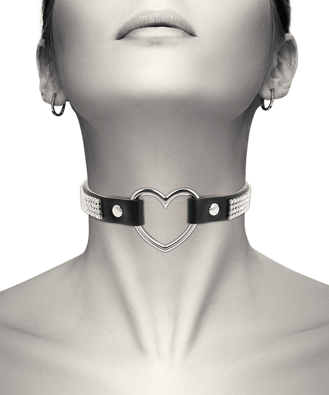 coquette chic desire girocollo in pelle vegana con cuore