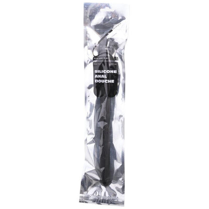 all black doccia anale in silicone sistema stopper 27 cm