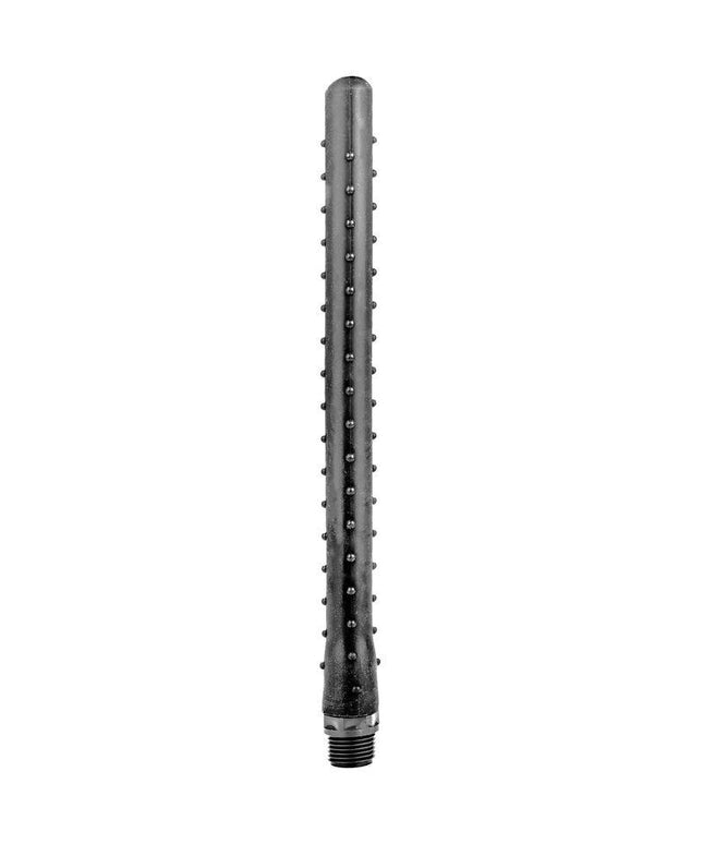 all black doccia anale rigata in silicone 27 cm
