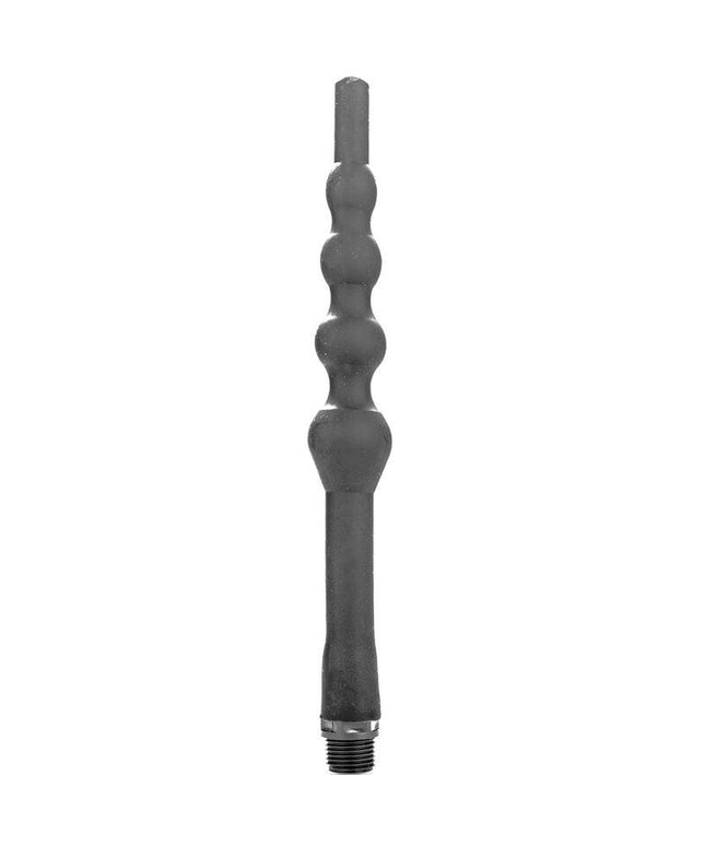 all black doccia anale con perline in silicone 27 cm