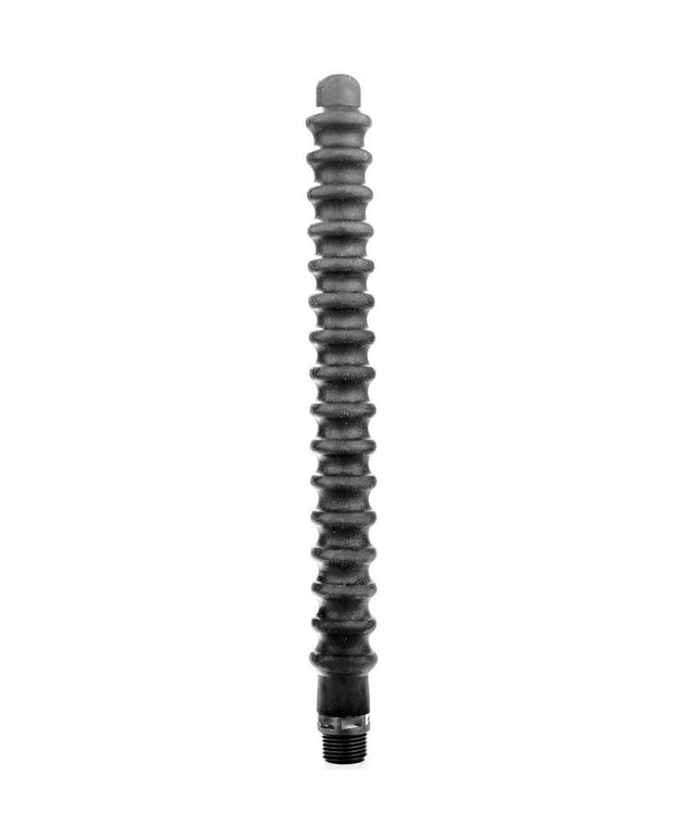 all black mega ripple doccia anale in silicone 28 5 cm
