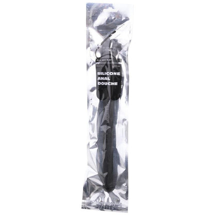all black mega ripple doccia anale in silicone 28 5 cm
