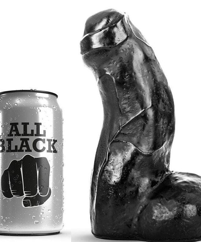 all black dong nero realistico 17 cm