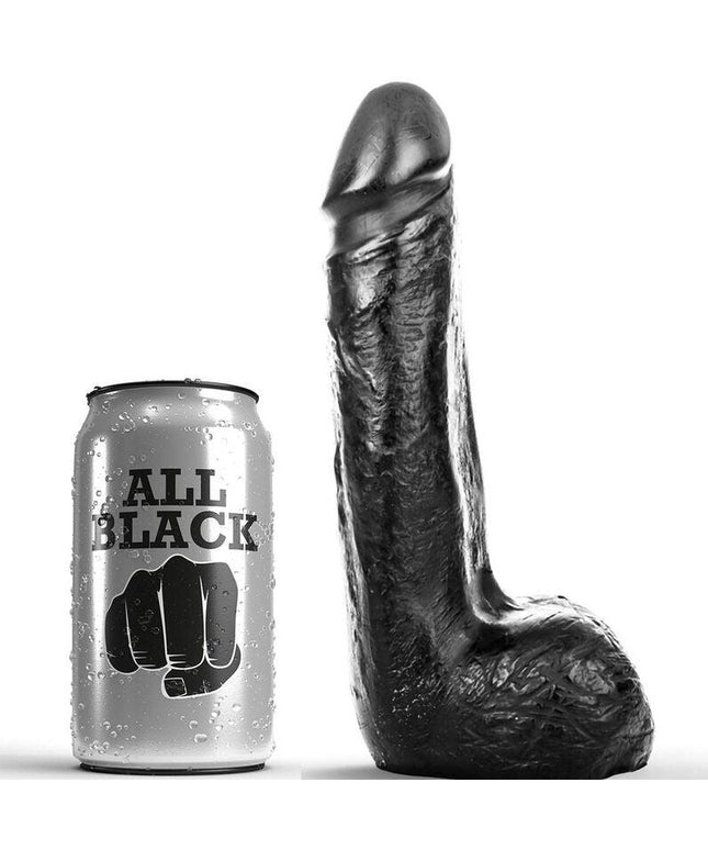 ALL BLACK - DILDO REALISTICO NERO MORBIDO 20 CM - Only Vibes