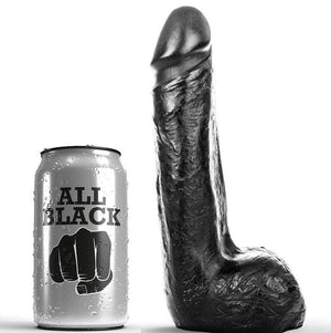 ALL BLACK - DILDO REALISTICO NERO MORBIDO 20 CM - Only Vibes