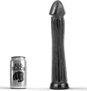 all black dildo con plug 31 cm