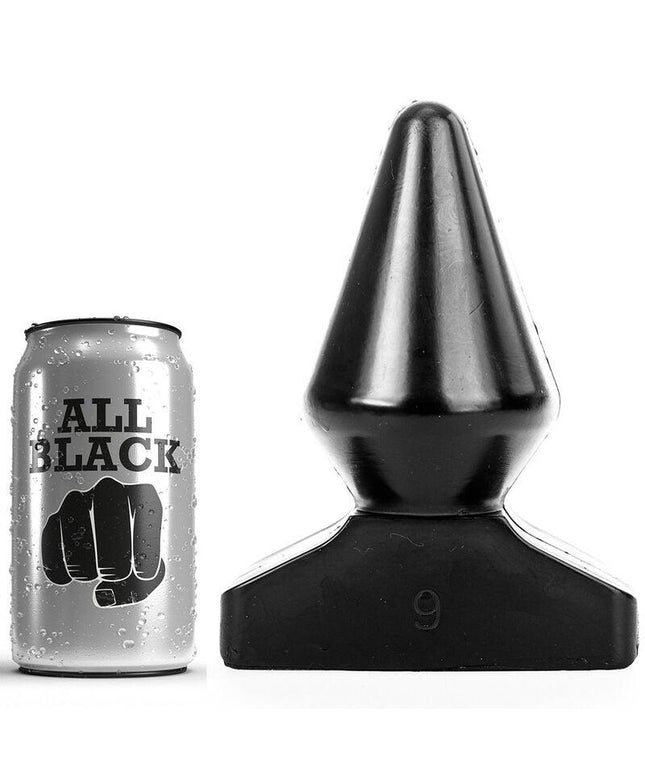 all black plug anale 18 5 cm