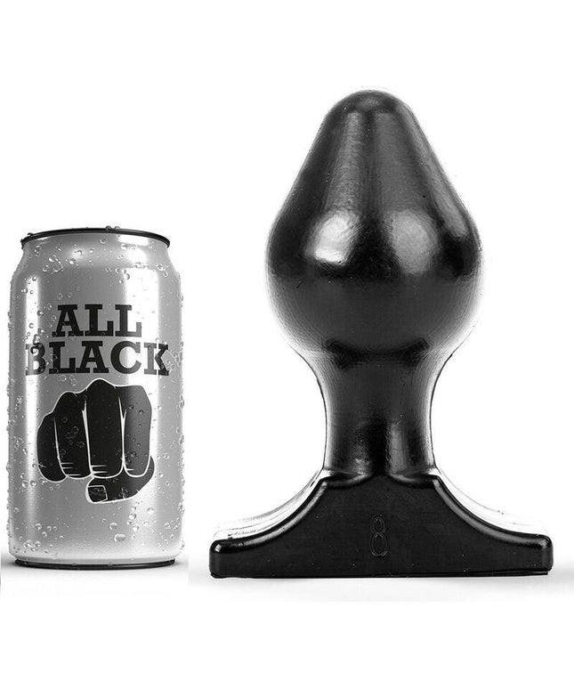 all black plug anale 16x8 cm