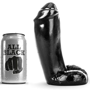 all black dildo realistico 18 cm