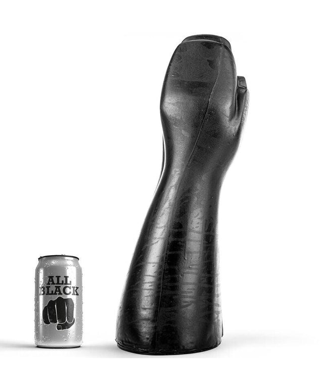 all black fisting con dildo 39 cm