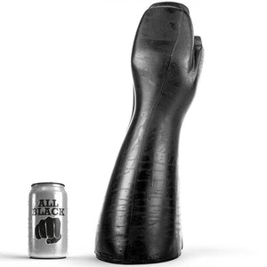 all black fisting con dildo 39 cm