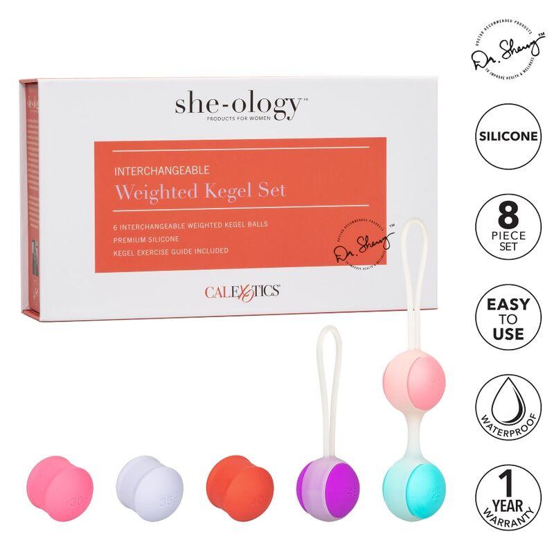 california exotics she ology set bolas kegel intercambiabili