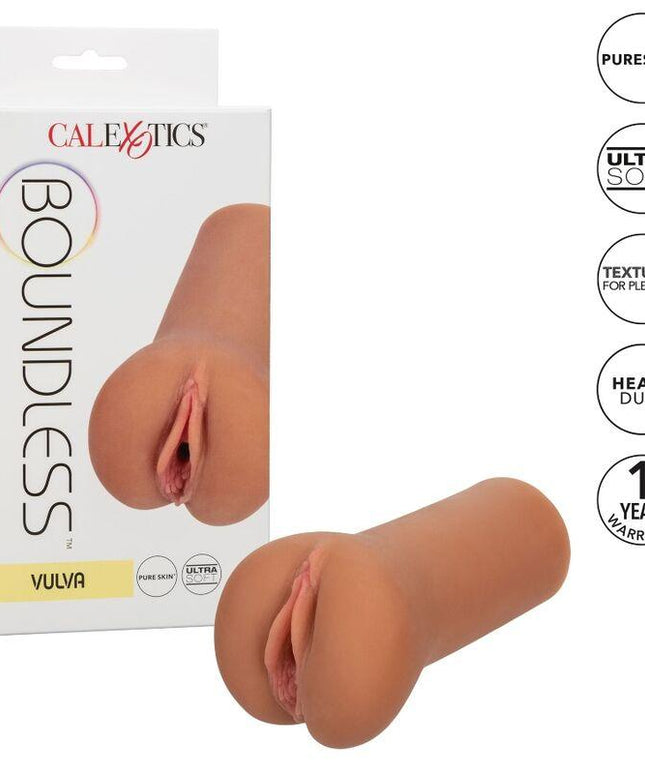 california exotics boundless vulva stroker pelle caramello