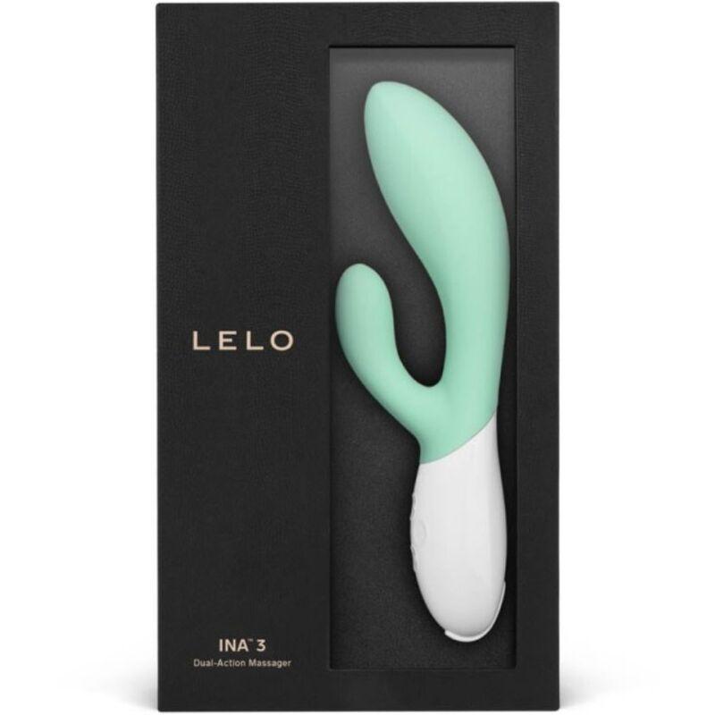 lelo ina 3 vibratore coniglio verde alghe di lusso