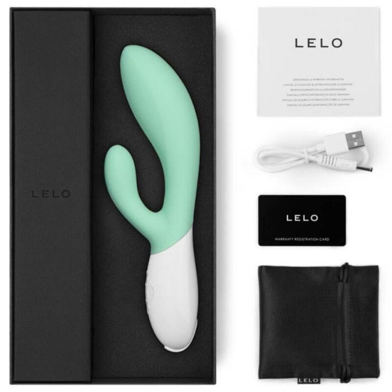 lelo ina 3 vibratore coniglio verde alghe di lusso