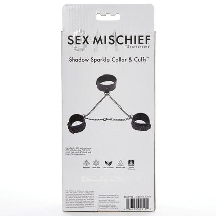 sex michief colletto e polsini shadow scintillanti