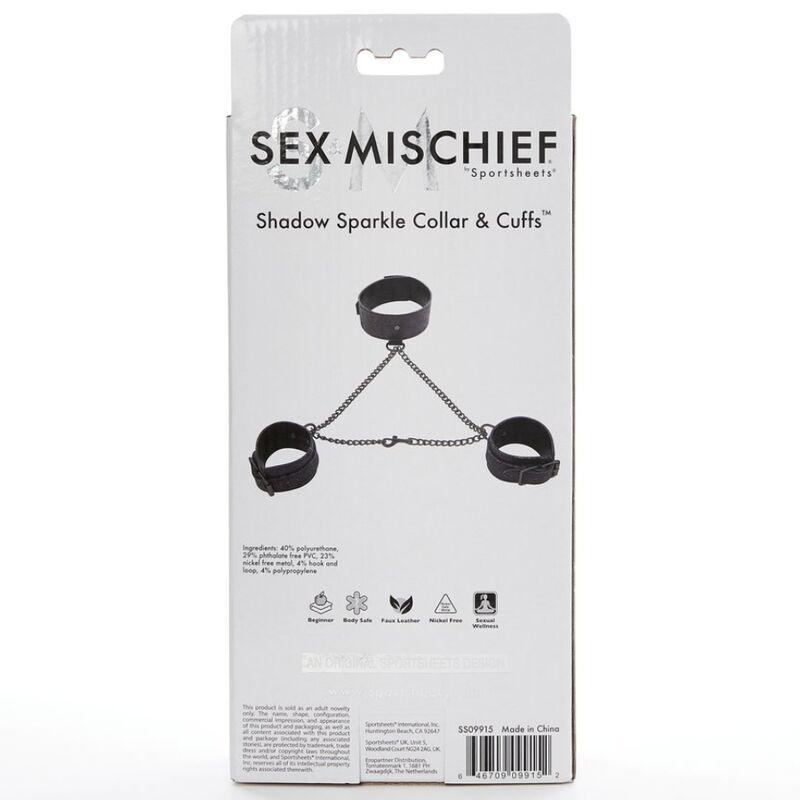 sex michief colletto e polsini shadow scintillanti