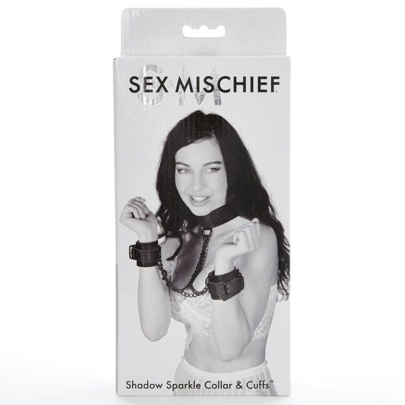 sex michief colletto e polsini shadow scintillanti