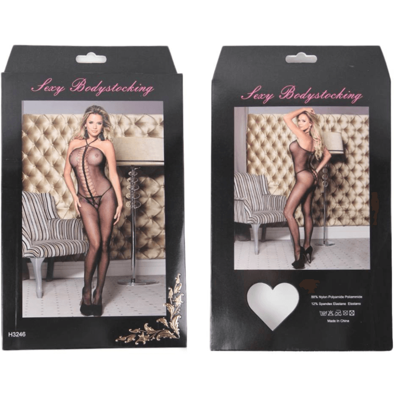 queen lingerie bodystocking con collo allacqua s l