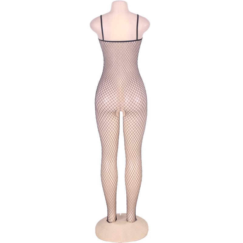 queen lingerie bodystocking con lacci nella scollatura s l