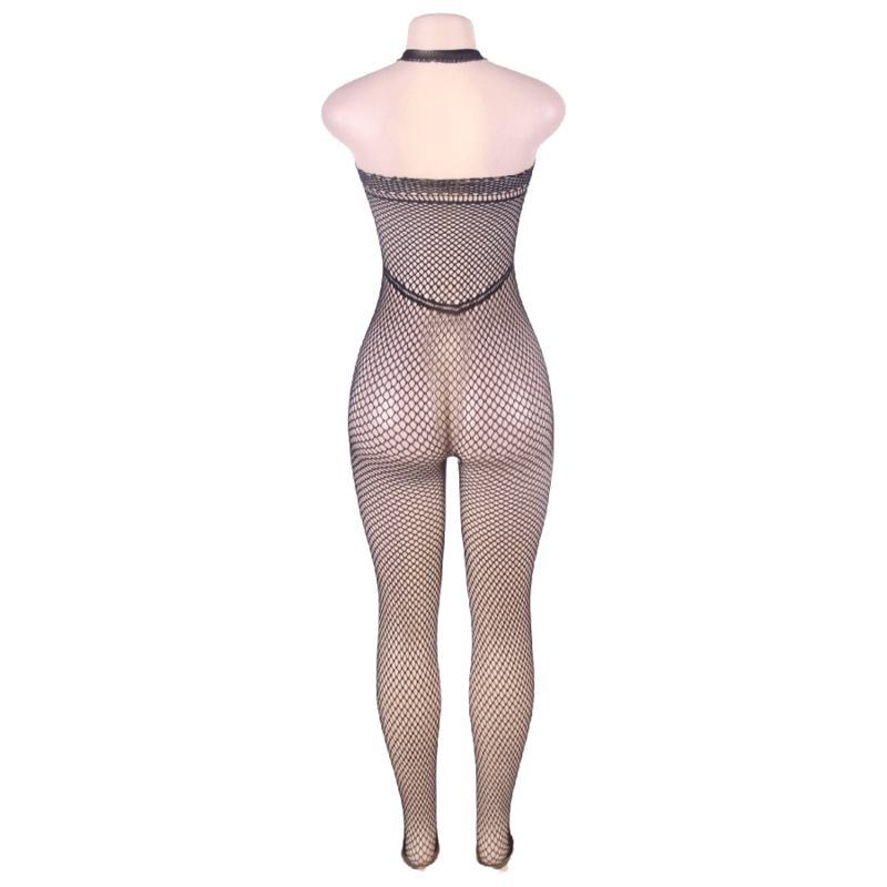 queen lingerie bodystocking con scollo allacqua e schiena aperta s l