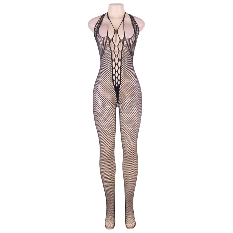 queen lingerie bodystocking con scollo allacqua e schiena aperta s l