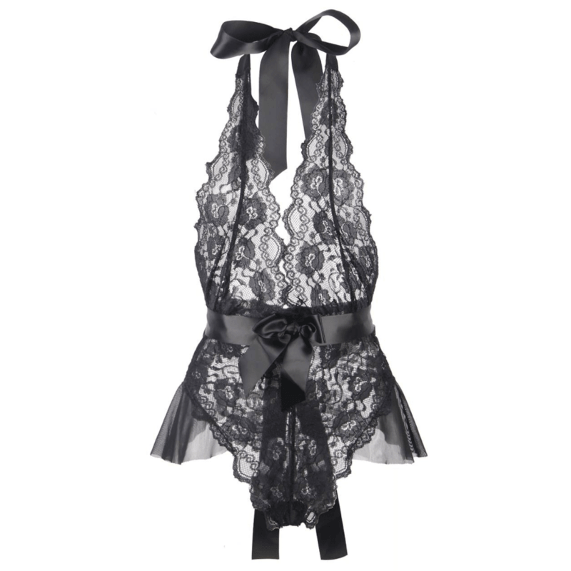 queen lingerie teddy basso in pizzo s m