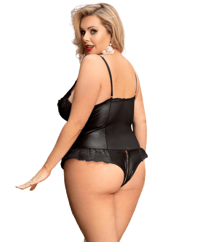 queen lingerie teddy con cerniera s m