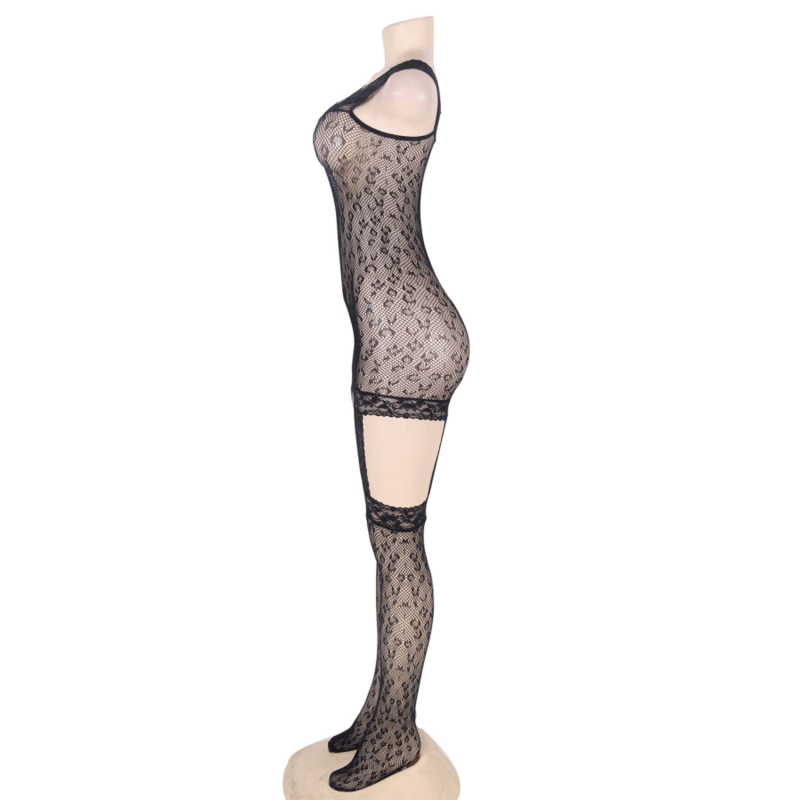 queen lingerie bodystock stile leopardo s l