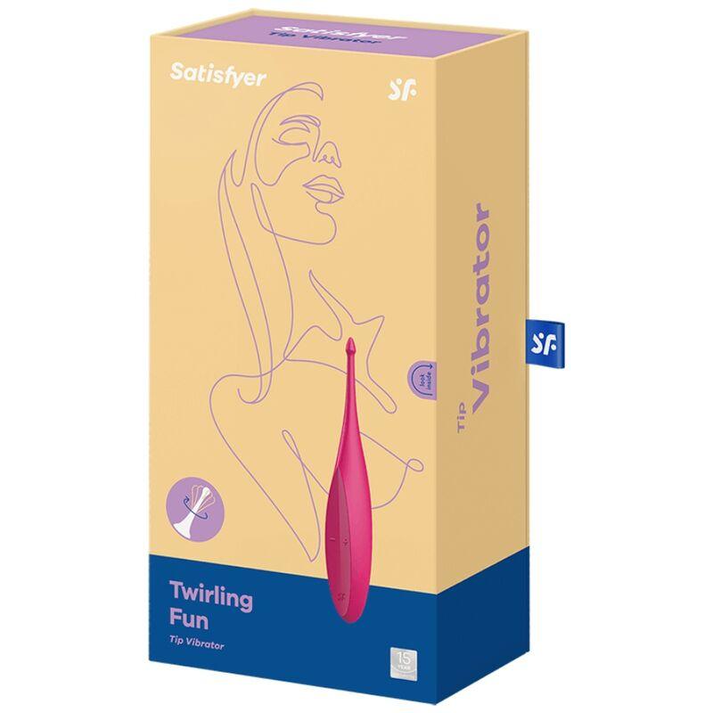 satisfyer vibratore con punta twirling fun rosa