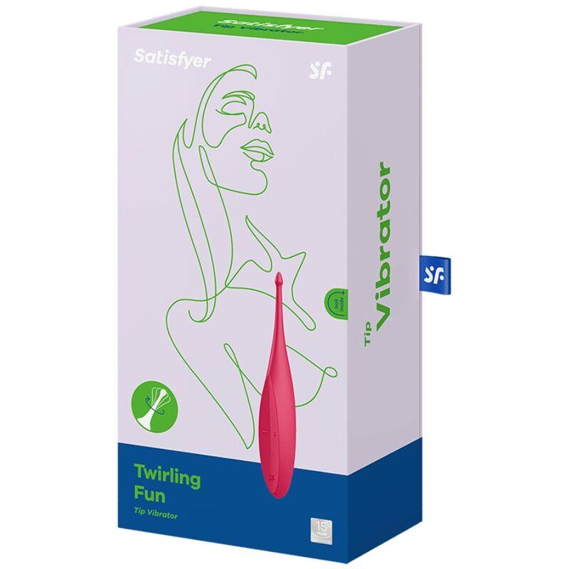 satisfyer vibratore con punta twirling fun rosso