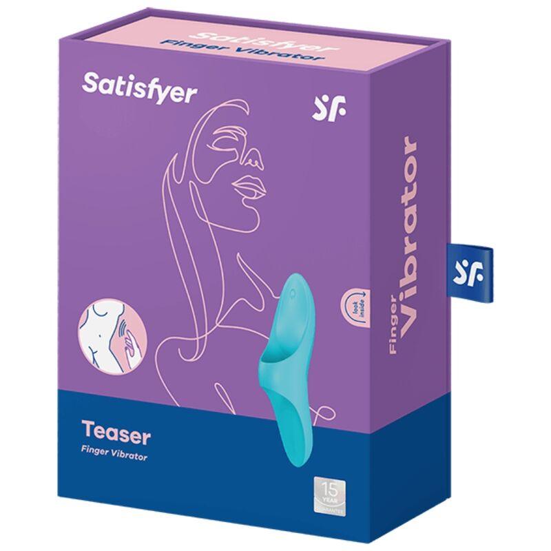 satisfyer vibratore da dito teaser luce blu