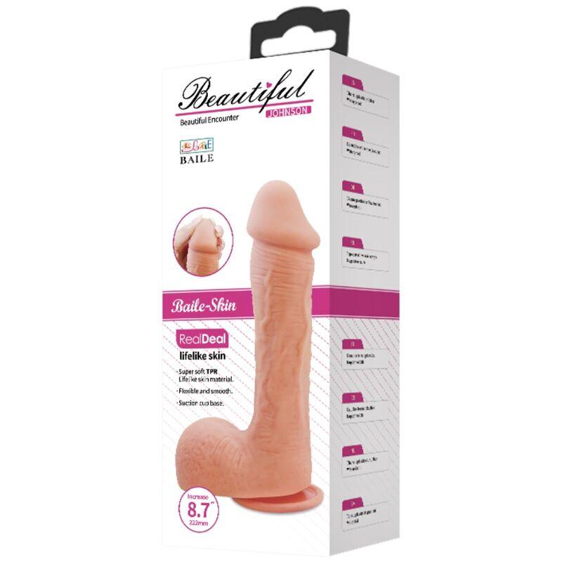 baile dildo realistico in pelle johnson 22 cm