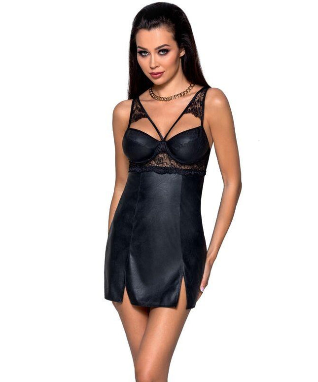 passion loona chemise in pelle ecologica s m