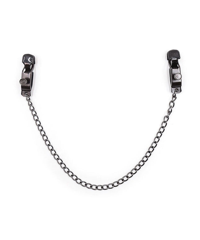 OHMAMA FETISH - MORSETTI IN METALLO CON CATENA NERA