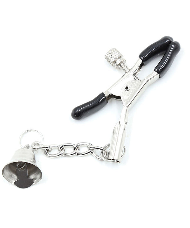 OHMAMA FETISH - Pinze per capezzoli CON CATENA E CAMPANELLE