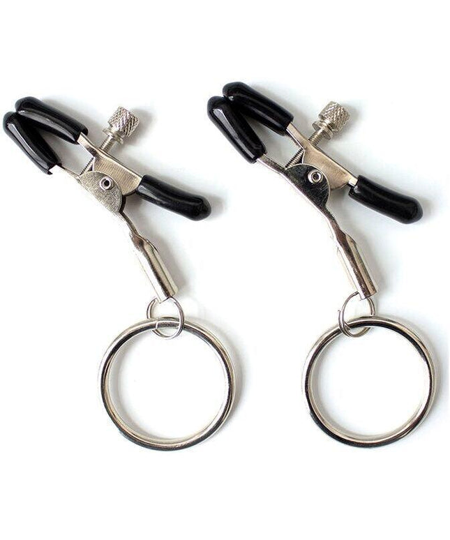 ohmama fetish morsetti per capezzoli con anelli