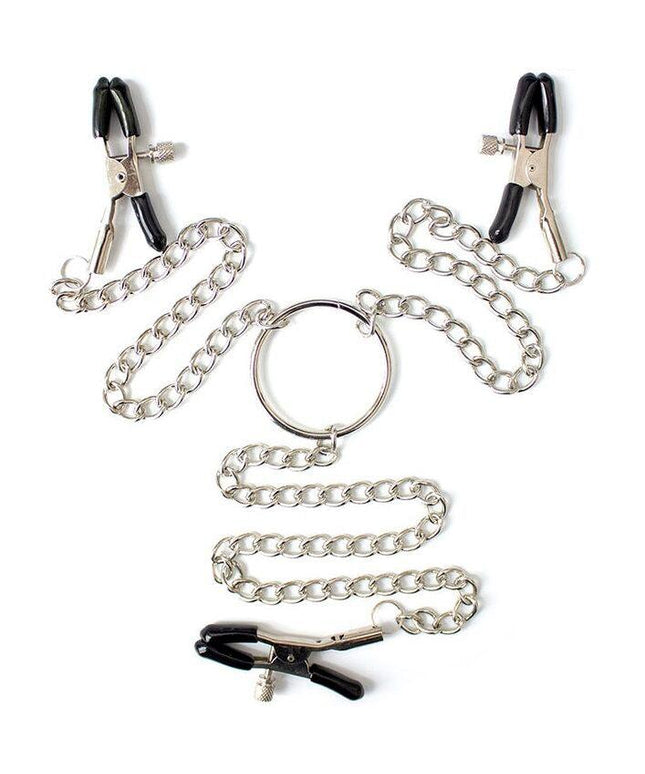 ohmama fetish morsetti per capezzoli in metallo 3 in 1