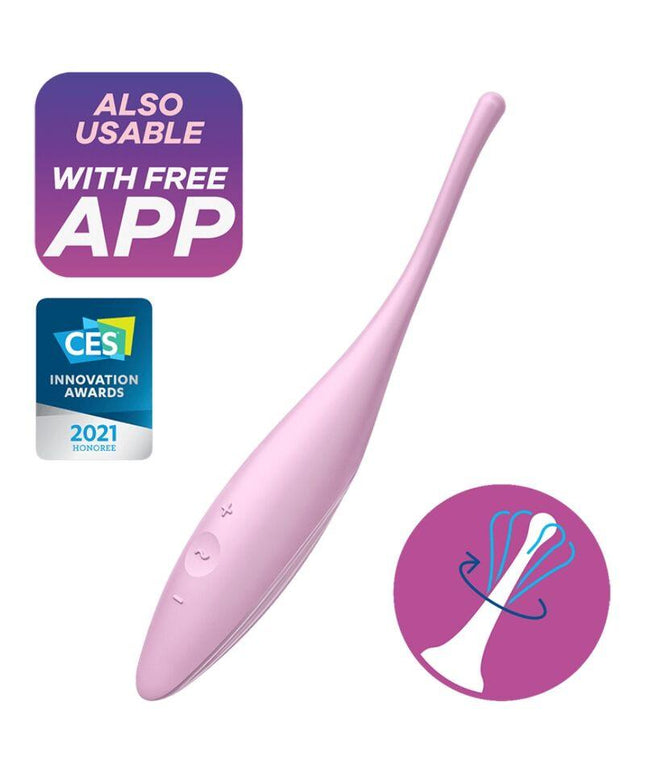 satisfyer vibratore twirling joy clit tip rosa