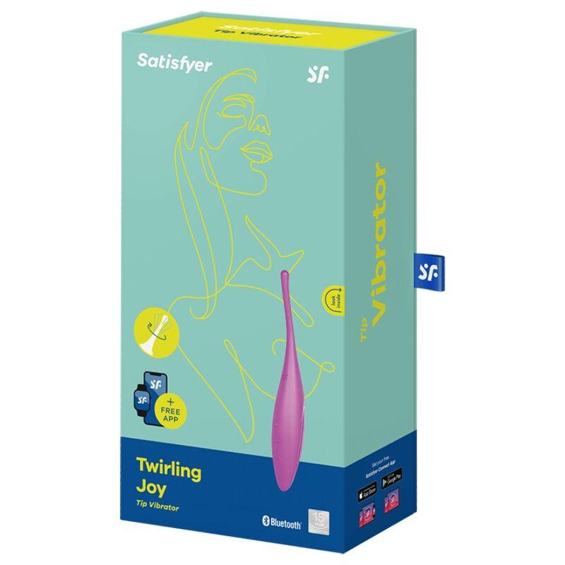 satisfyer vibratore twirling joy clit tip fucsia