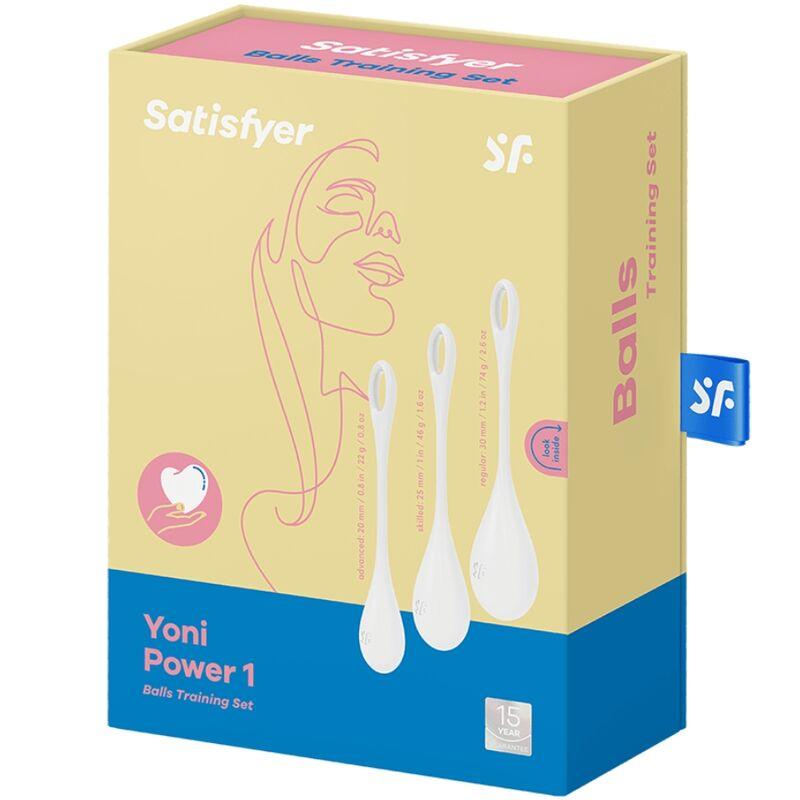 satisfyer set da allenamento yoni power 1 bianco