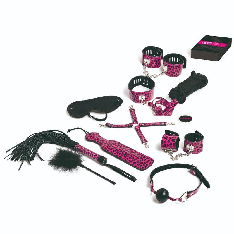 tease please set 13 accessori bondage magenta