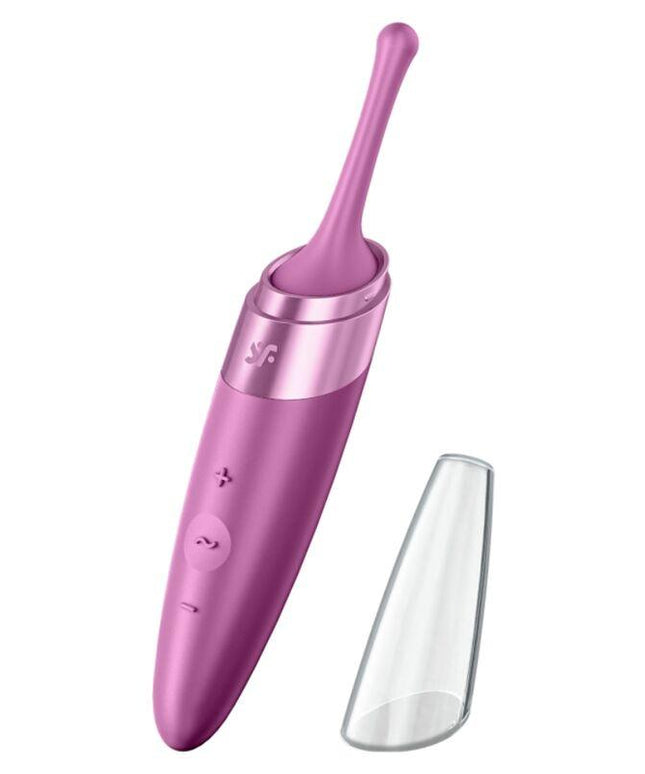satisfyer vibratore con punta clit twirling delight viola