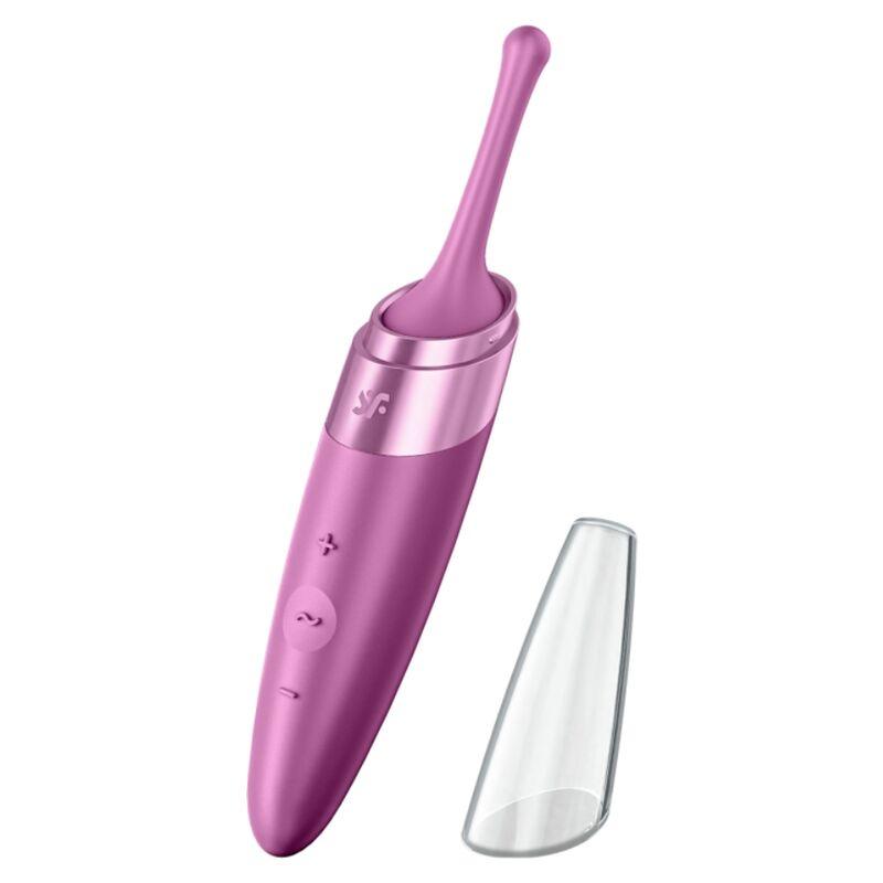 satisfyer vibratore con punta clit twirling delight viola