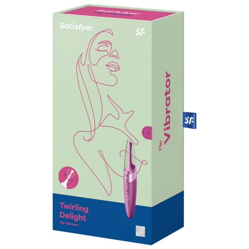 satisfyer vibratore con punta clit twirling delight viola