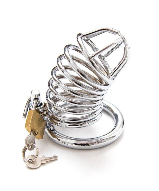 ohmama fetish gabbia di castita in metallo taglia s