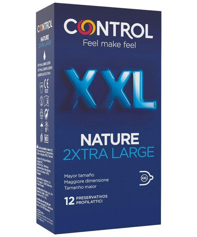 control nature 2 preservativi xtra large xxl 12 unita