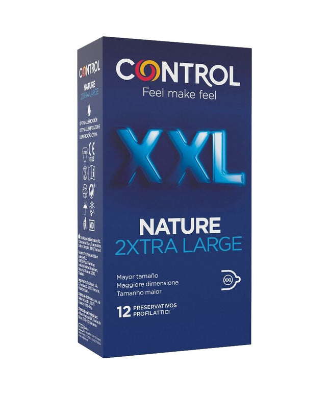 CONTROL - NATURE 2 PRESERVATIVI EXTRA LARGE XXL - 12 UNITÀ