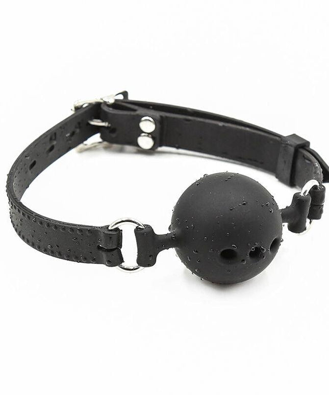 ohmama fetish ball gag in silicone traspirante taglia s
